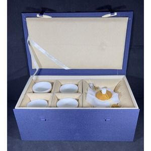 Ceramic Tea Set Kettle Chinese Style. Intangible Handmade Bamboo Pot. New